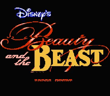 Beauty and the Beast (Europe) screen shot title